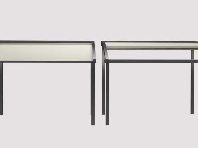 awning open and closed 3D model