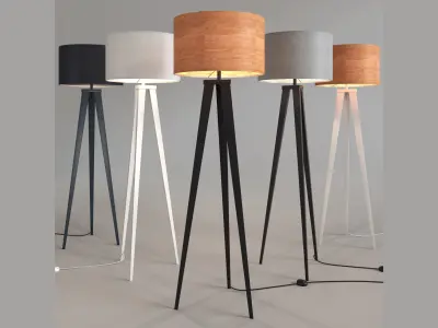 Zuiver floor lamp tripod 3D model