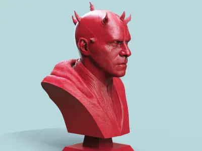 Darth Maul Bust 3D print model
