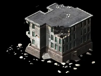 Future World - Ruins 03 3D model