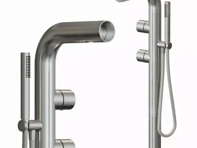 Rubinetterie Treemme Floor Standing Bathub Mixer 3D model