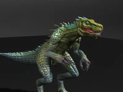 Raptor Animated 3d model  3D model