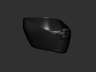 helmet high poly sculpt 3d printable  3D model 136
