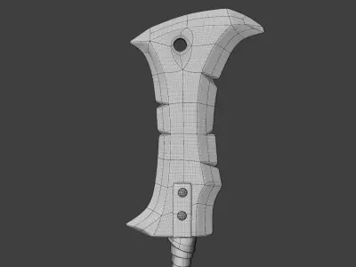 Warrior Cleaver Low-poly 3D model