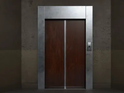 Classic Elevator Low-poly 3D model