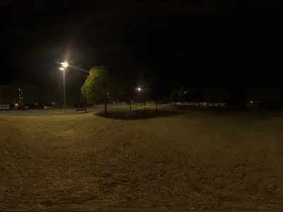 Hdri - Buildings Trees And Night Texture