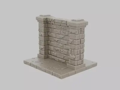 34 Walls Mega Pack Bundle Perfect For 3D Print And Wargaming 3D print model