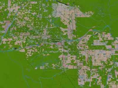 Maricopa City 3d model Low-poly 3D model