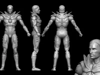 legend of the white dragon figure  3D model