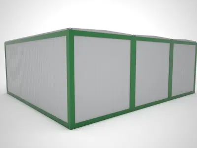Modular building Mini mart  3D model