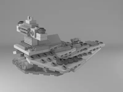 Lego Mini Star Destroyer 3D model