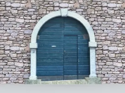 Villa main entrance 2 3D model