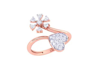 Women Ring  Render 3dm STL OBJ FBX Details 3D print model 155