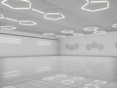 3D SCI-FI ART GALLERY Museum Interior 3D model purchase