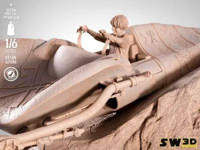 STAR WARS Anakin Pod Racer Sculpture 3D print model