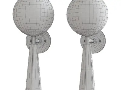 Worlds Away Shelly Wall Sconce Low-poly 3D model