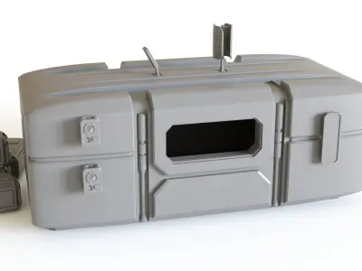 Sci fi Colony Module for tabletop scenery 3D print model