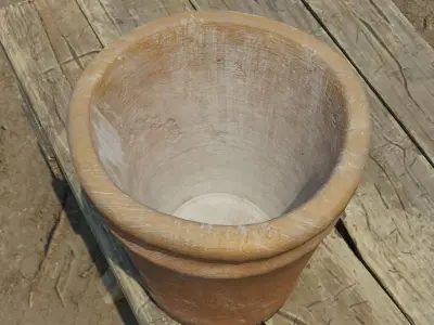 Ceramic Pot Low-poly 3D model