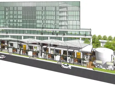 CONTAINER SHOPPING PLAZA 3D model