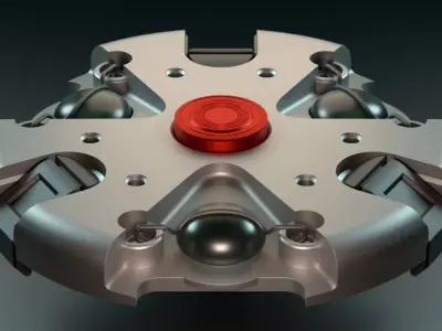 Landmine Low-poly 3D model