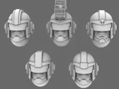 Space Knights V1 Exterminator Judicator Helmet 3D print model