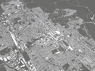 Cityscape Beer Sheva Israel  3D model