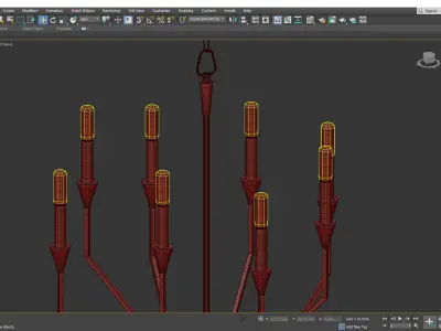 Archie Chandelier Low-poly 3D model
