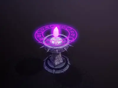 Dark Tower Low-poly 3D model