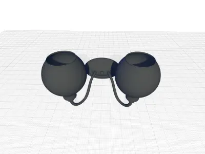 Hunley Dimmable Vanity Light 3D model