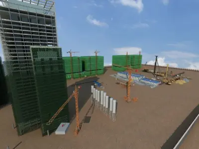Construction Scene  3D model