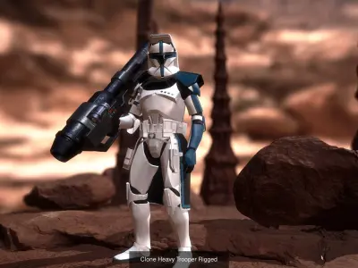 Clone trooper phase 1 duo  3D Model Pack