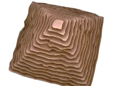 Cartoon Pyramid 3D model