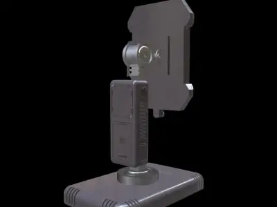 Scifi Computer Low-poly 3D model