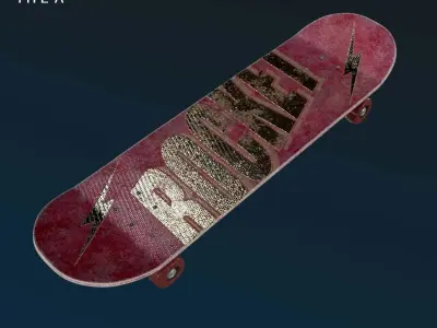 Skateboard typeA 3D model