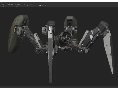 scifi-model527 robot 3D model