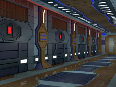 Sci Fi Corridor  3D model