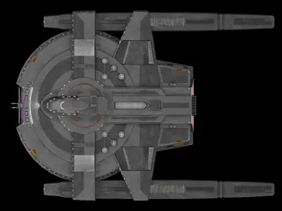 Star Trek Engle-Class Starship Low-poly 3D model