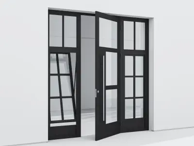 Aluminium door 236 3D model