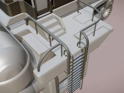 Futuristic Trike High Poly Version 3 3D model