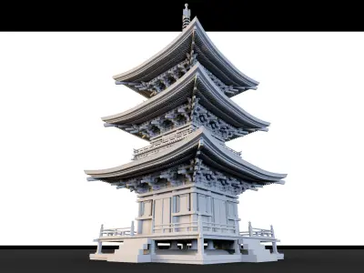 Pagoda- 3d Model 3D model