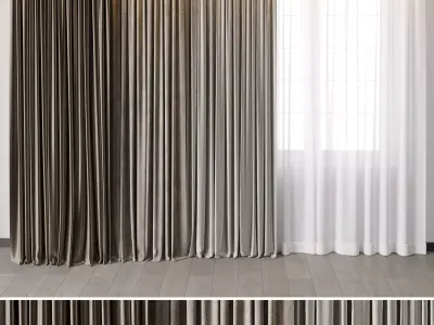 hadi curtains 70 3D model