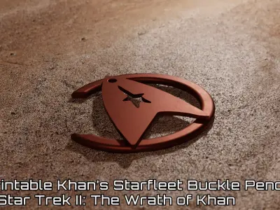 Star Trek II The Wrath of Khan Pendant 3D print model