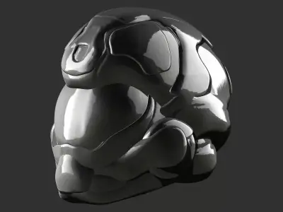 Sci Fi Helmet 3D print model