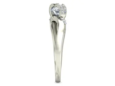 Women Ring  Render 3dm STL OBJ FBX Details 3D print model 73