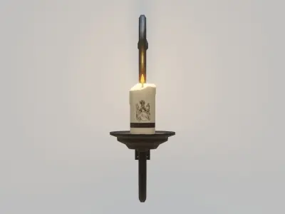 Wall Fixture 1 PBR Low-poly 3D model