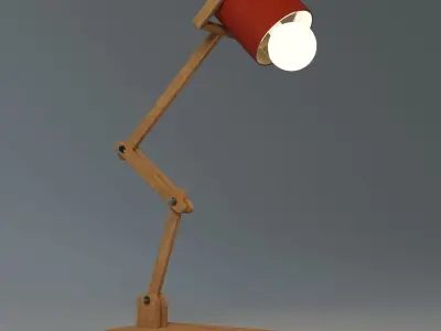 Articulated lamp Low-poly 3D model