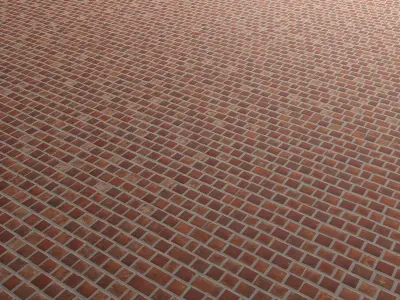 Floor Mosaic Brick 01 Texture