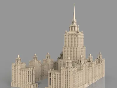 Hotel Ukraine Moscow 3D model