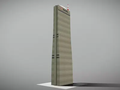 63 Building Low-poly 3D model