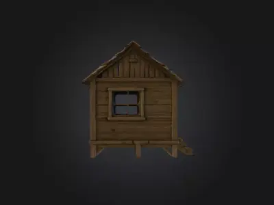 Old House Low-poly 3D model 4
